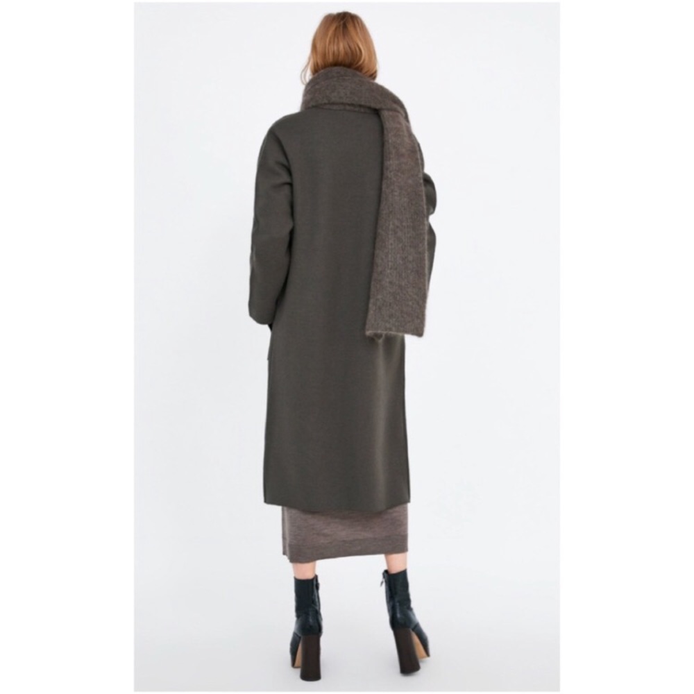 Zara wrap collar coat NWT - Picture 5 of 8